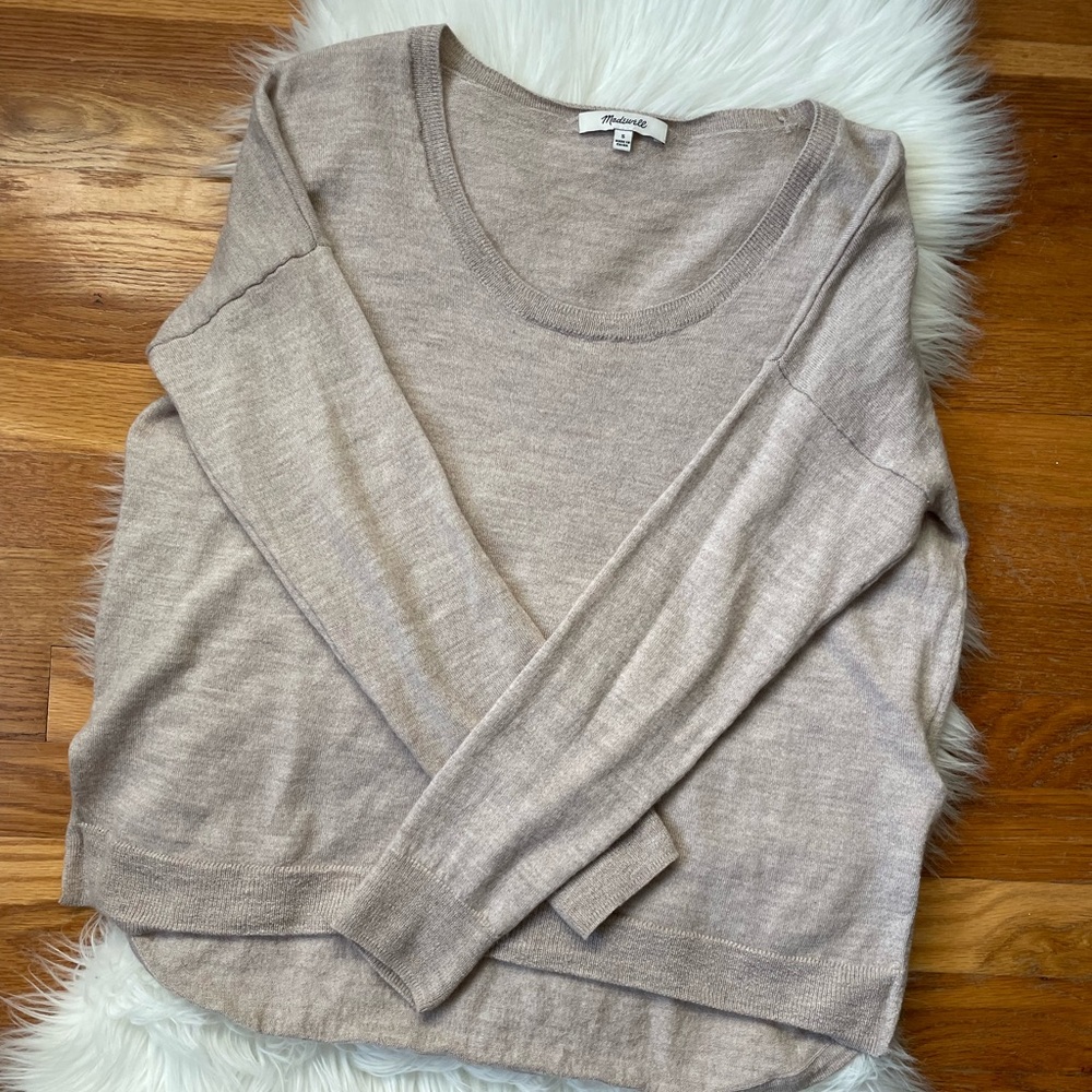 Madewell Lightweight Tan Sweater